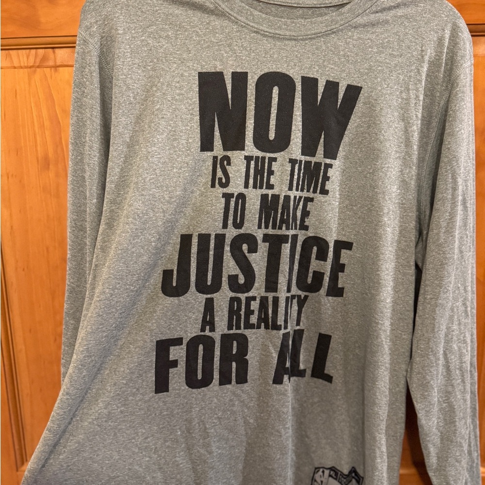 Nike Heather XL Gray Dri-FIT Tee 2024-25 team issue long sleeve MLK